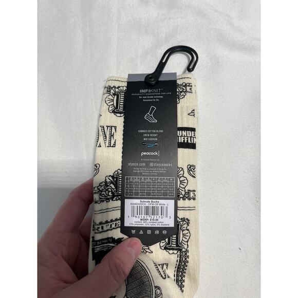 Stance The Office Casual Socks Dwight Schrute Bucks Print Size Large New - Picture 3 of 3